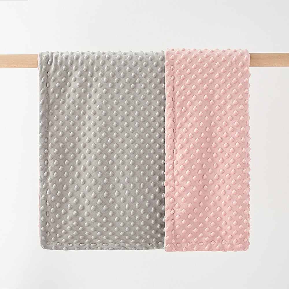 Dotted backing baby blanket
Receiving blanket for toddler