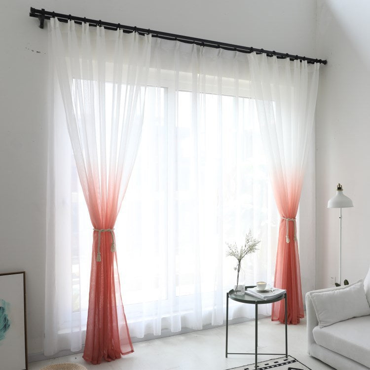 "Stylish Gradient Printed Curtains – Elegant Light-Filtering Screens" - AVENWU