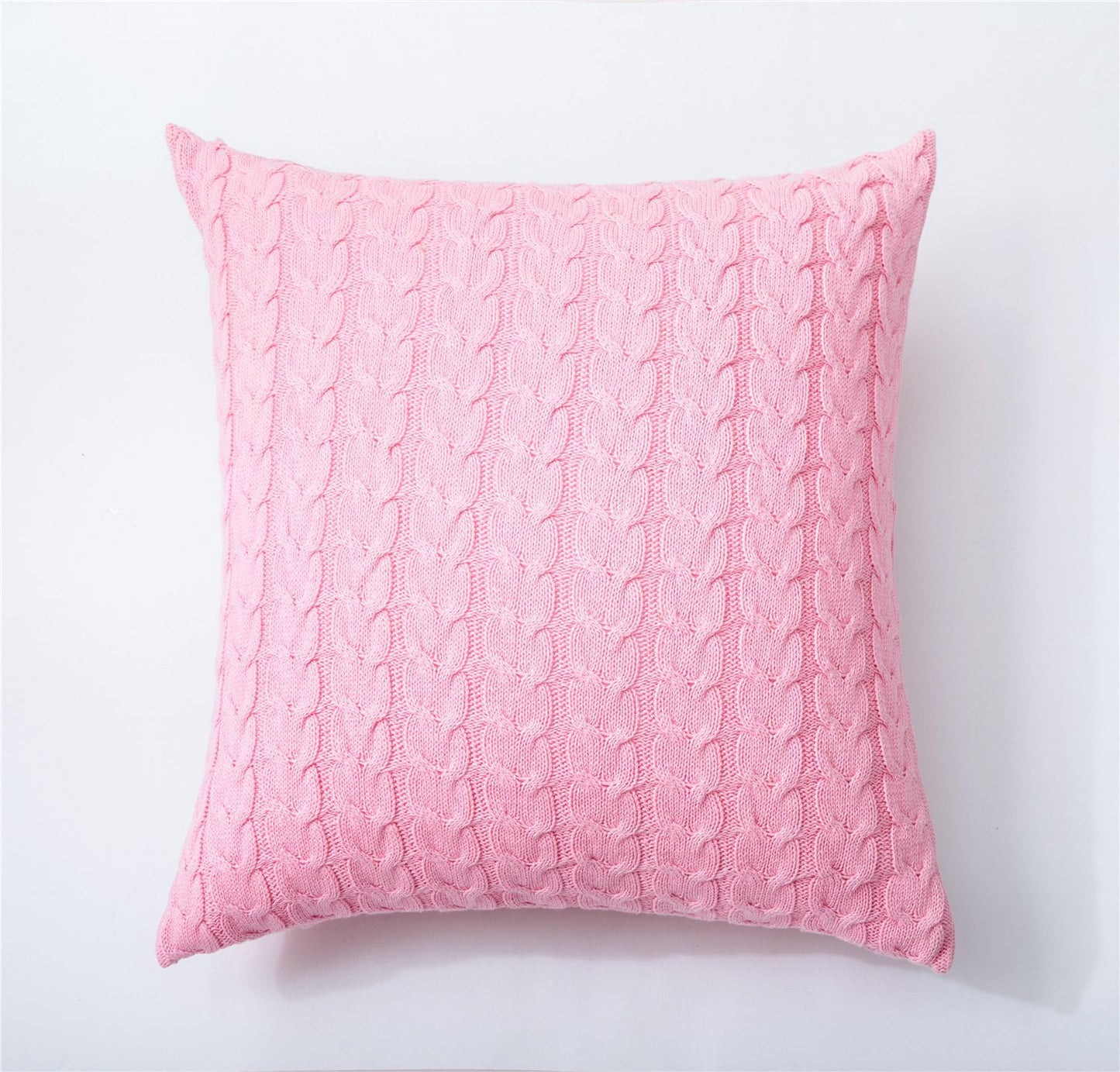 Woven Nordic minimalist pillowcase on a modern sofa in a neutral living room