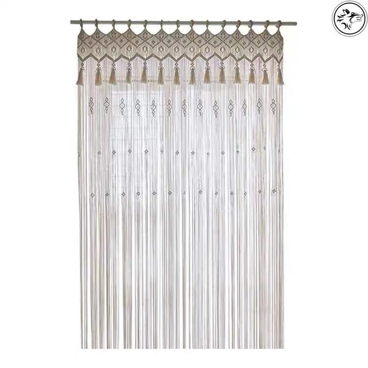 Bohemian Hand-Woven Tapestry Curtain – Decorative Hanging Partition & Wedding Backdrop - AVENWU
