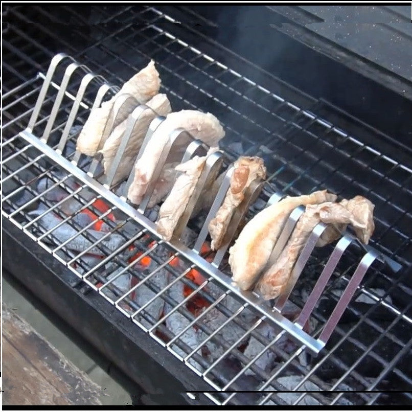 Smoking rib stand