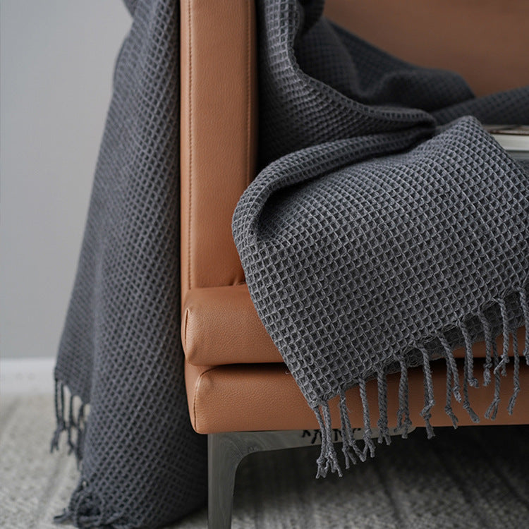 Solid Color Sofa Blanket