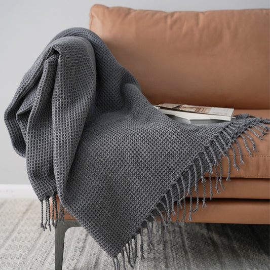 Solid Color Sofa Blanket