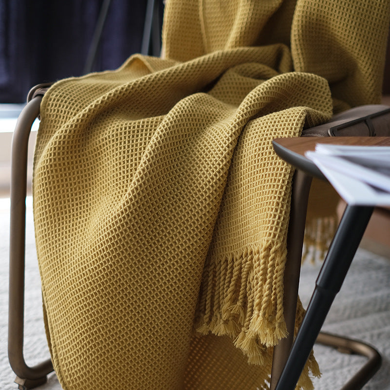 Solid Color Sofa Blanket