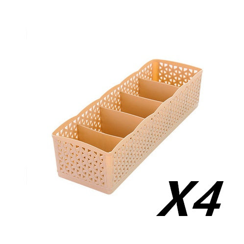 Stackable 5-Cell Drawer Organizer