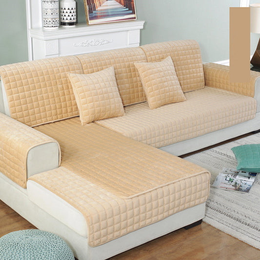 Plush sofa cover for soft couch protection and modern décor.