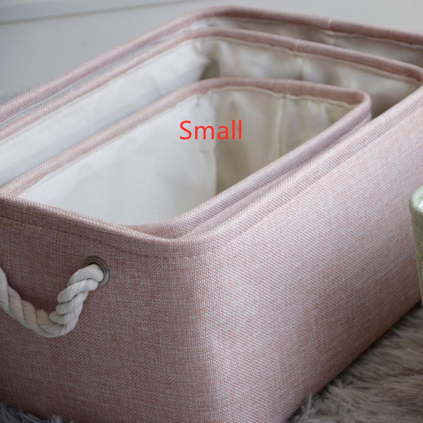 Fabric storage basket