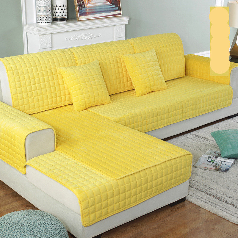 Plush sofa cover for soft couch protection and modern décor.