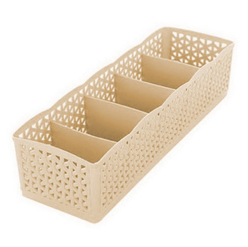 Stackable 5-Cell Drawer Organizer