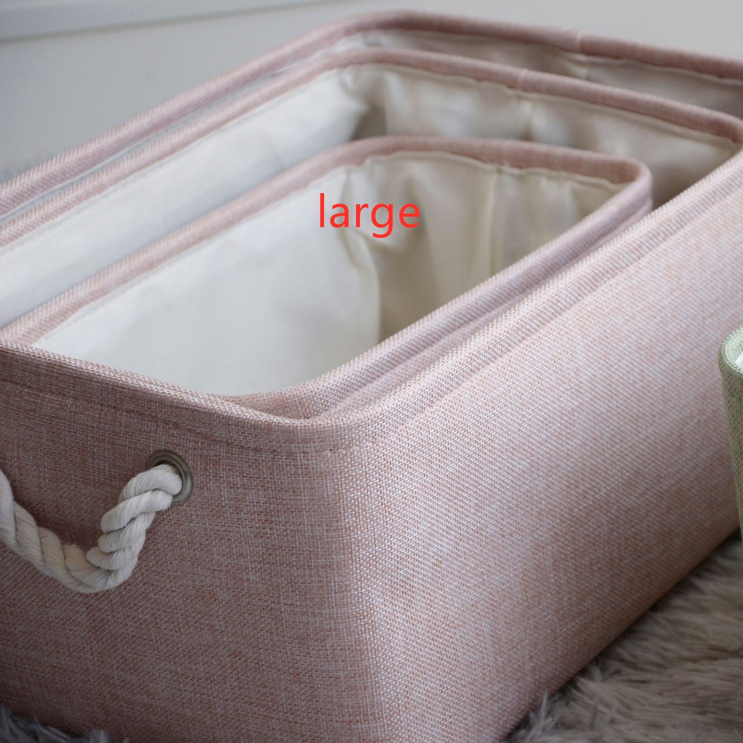 Fabric storage basket
