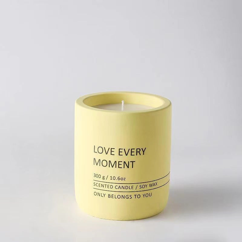 Ceramic cup candle