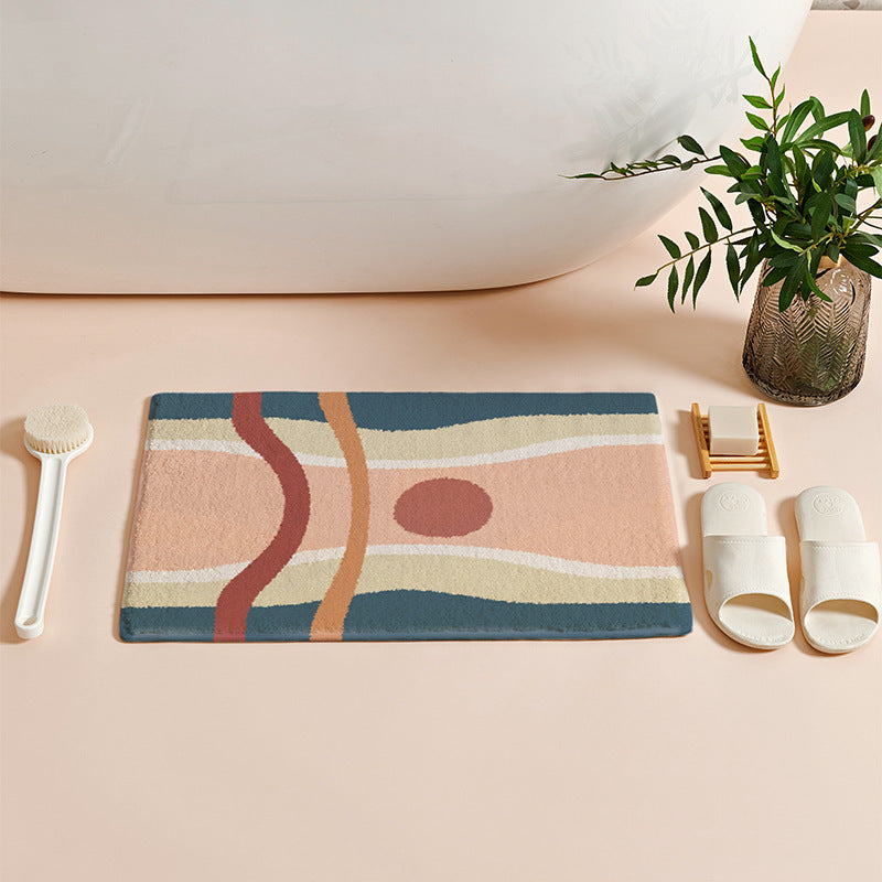 Bathroom door mat