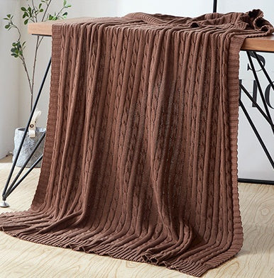 Solid color throw blanket
Breathable cotton throw