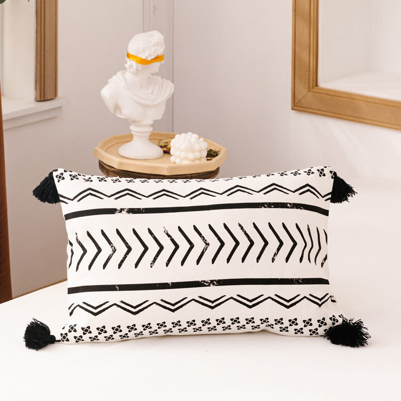 Double sofa cushion on a modern two-seater couch with thick padding and neutral color