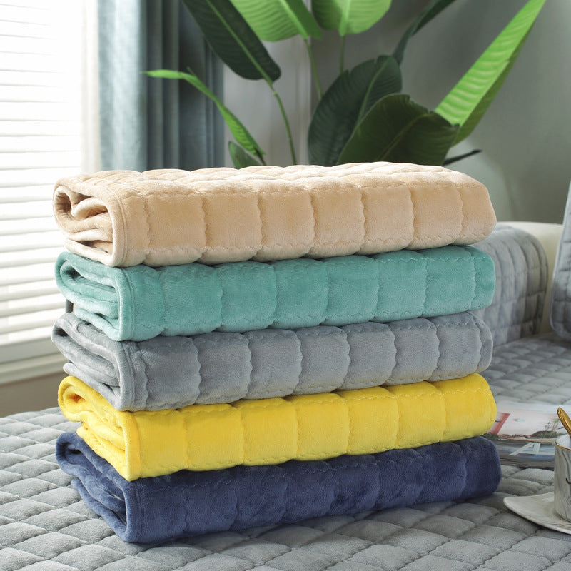 Plush sofa cover for soft couch protection and modern décor.