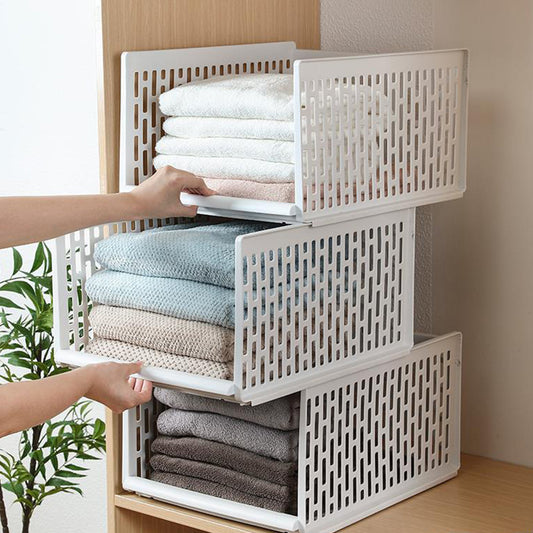 Layered Wardrobe Storage Box - AVENWU