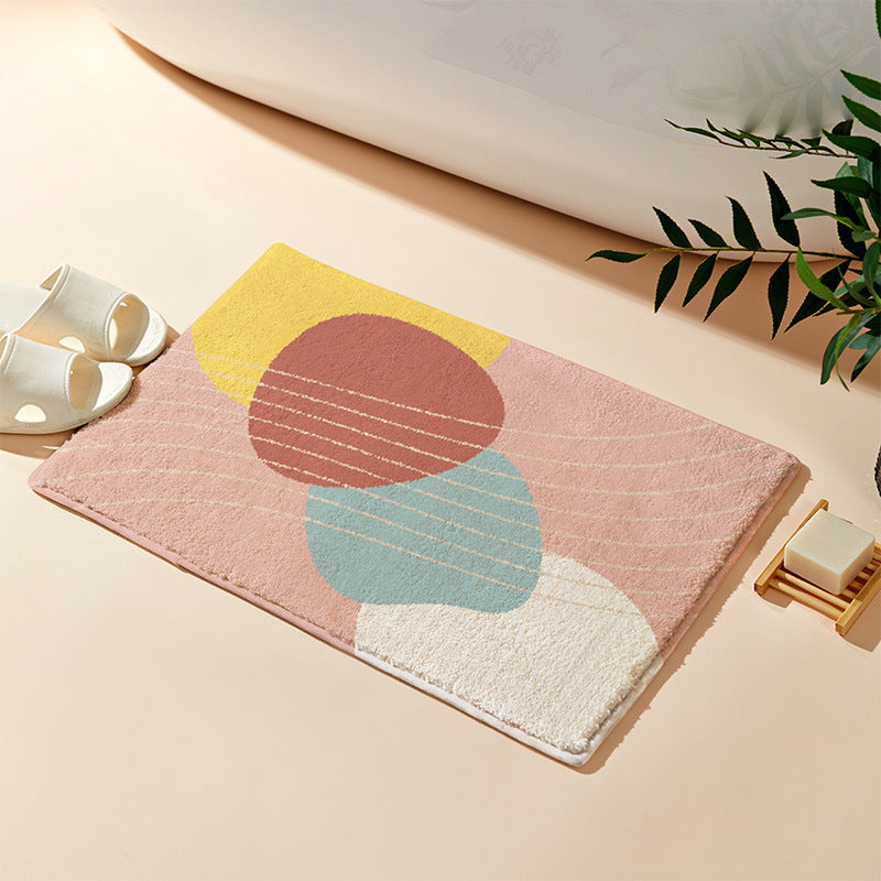 Bathroom door mat