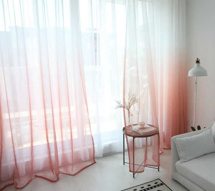 "Stylish Gradient Printed Curtains – Elegant Light-Filtering Screens" - AVENWU