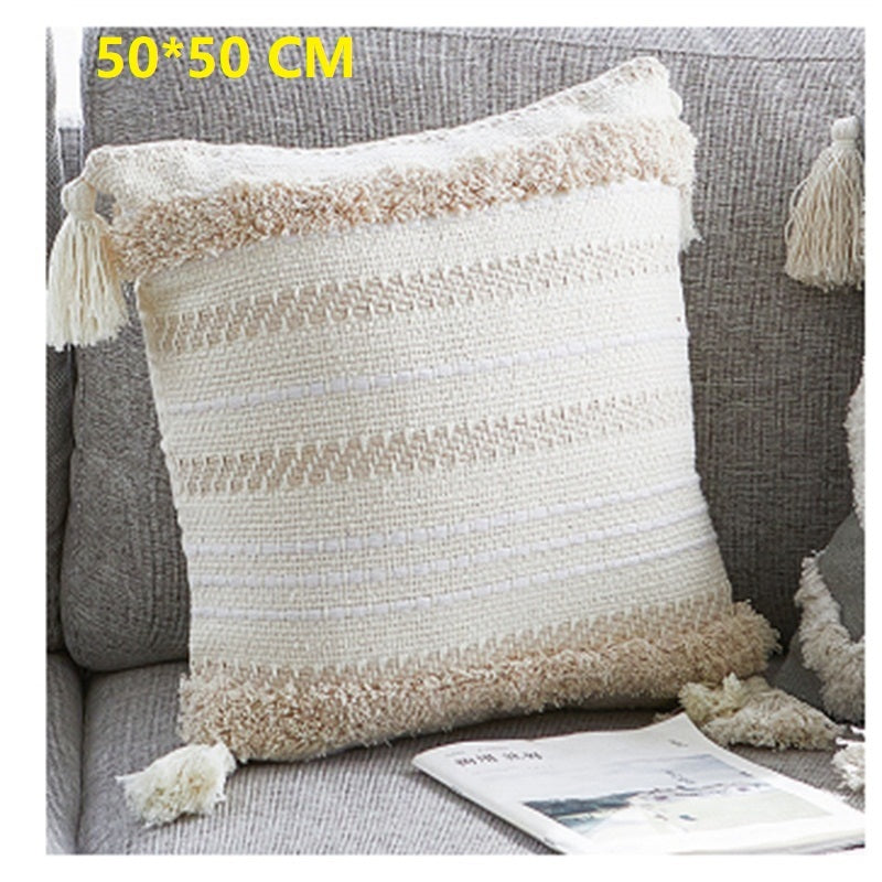 Ethnic Tassel Cushion