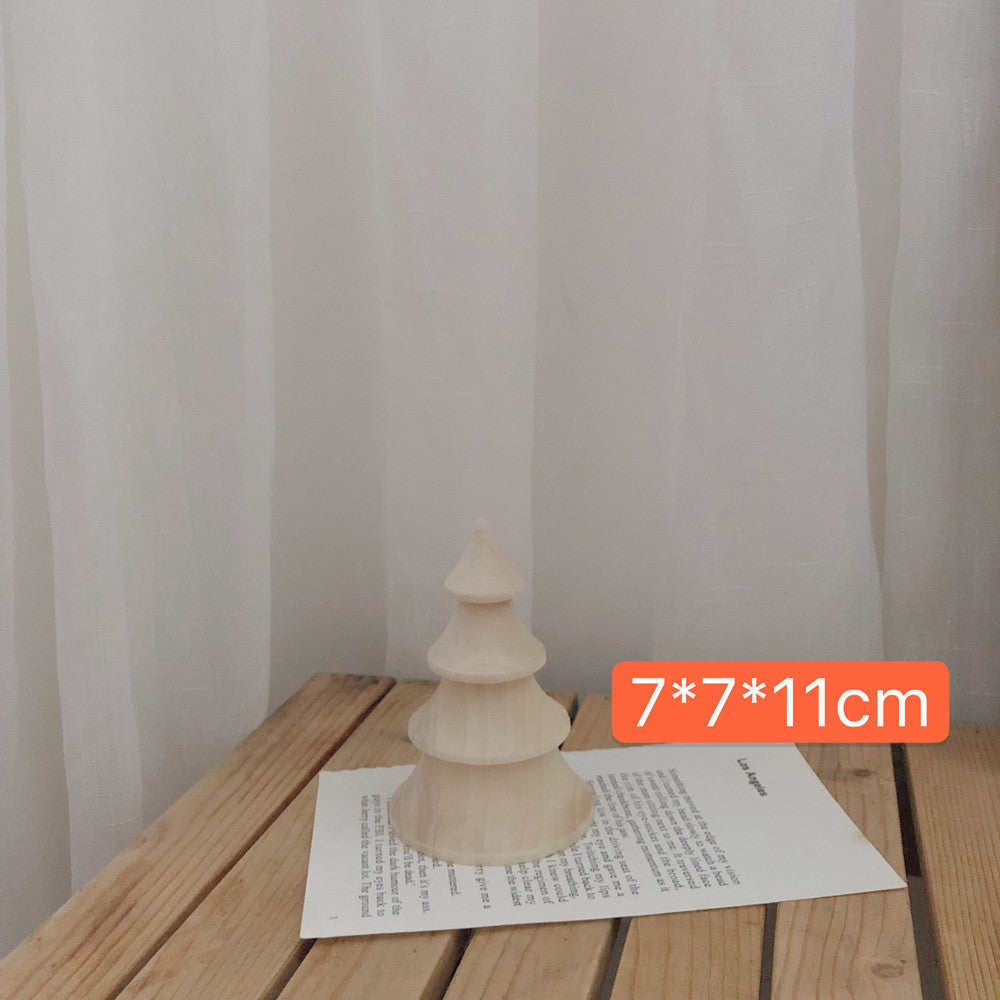 wooden candle holder