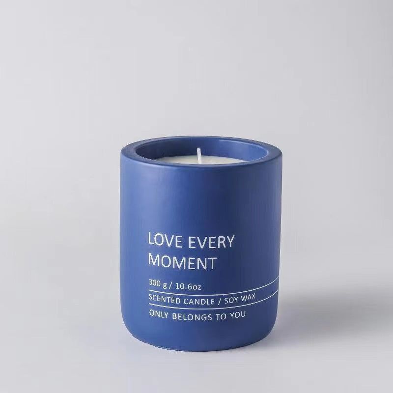 Ceramic cup candle