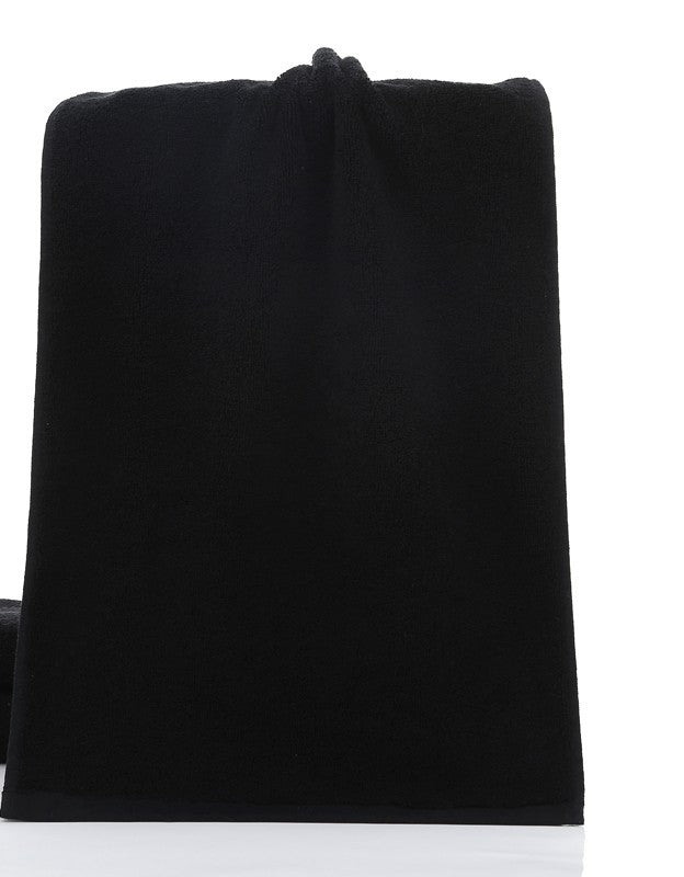 Striped Cotton Bathroom Towels
Soft Absorbent Black Towels