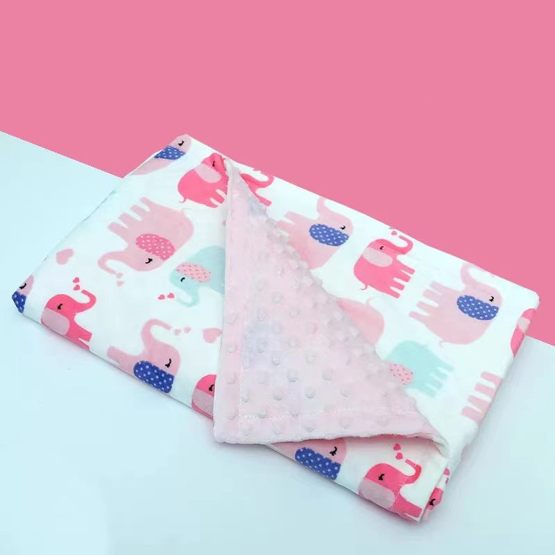 Flannel fleece baby blanket
Flamingo swaddle wrap