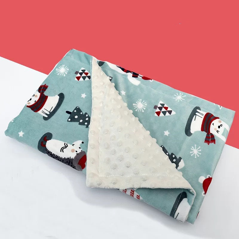 Flannel fleece baby blanket
Flamingo swaddle wrap
