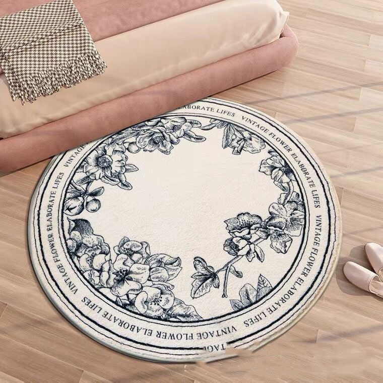 Modern Round Carpet – Plush Area Rug for Living Room & Bedside Elegance - AVENWU