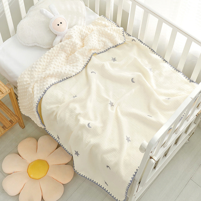 Crepe baby blanket

Newborn soothing blanket

