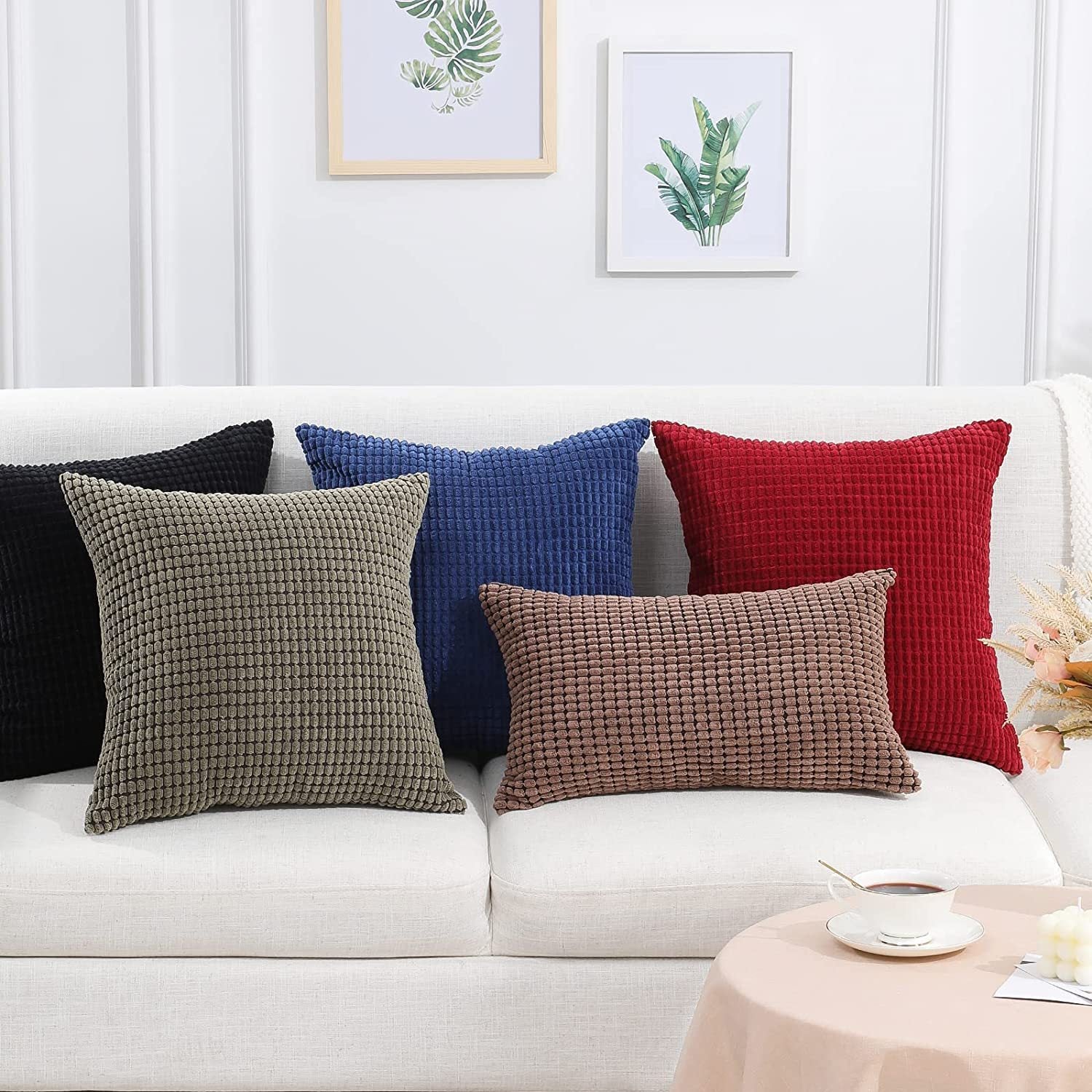 Decorative throw pillow covers