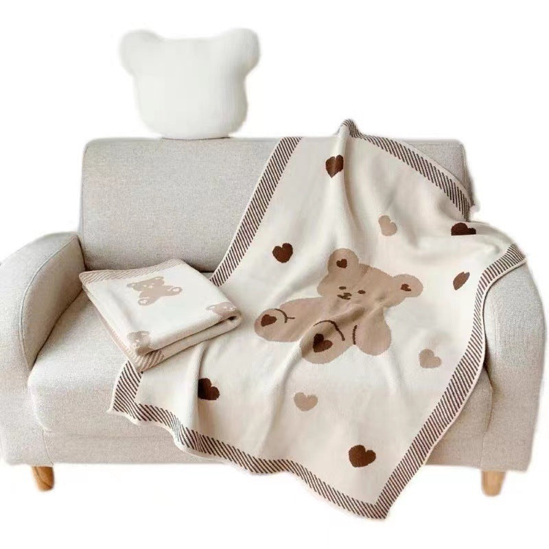 Warm knitted baby blanket

Stroller baby blanket
