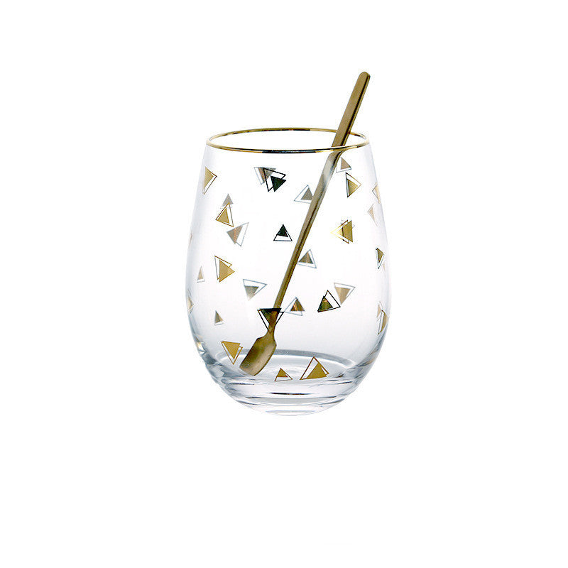 painted glass cup
