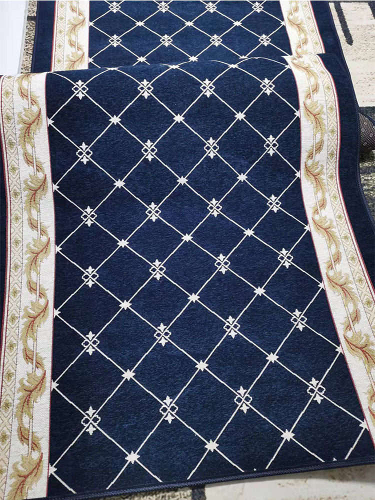 Long non-slip corridor carpet runner in a modern hallway with clean décor and soft lighting

