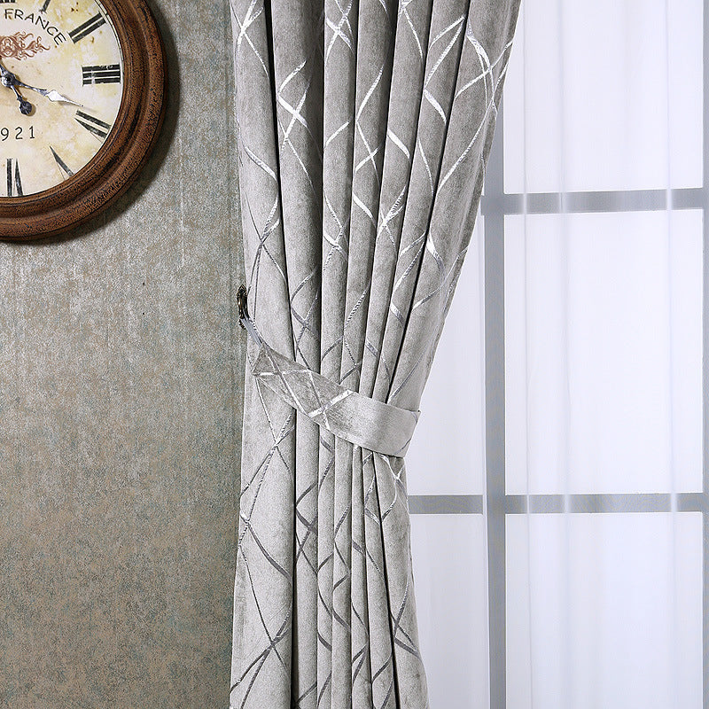 Chenille Blackout Curtains – Modern Light Luxury Style - AVENWU