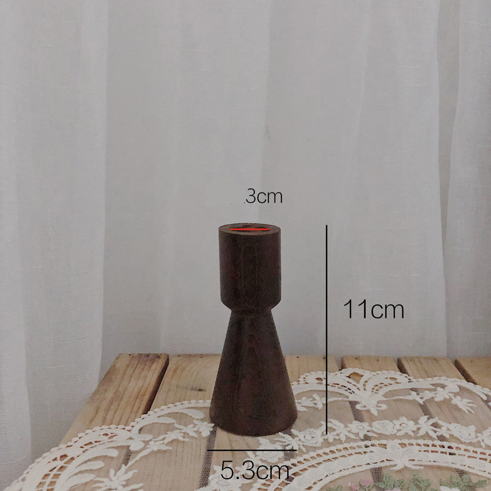 wooden candle holder

