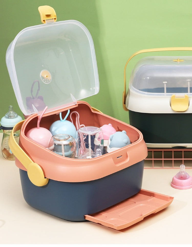Baby supplies storage box

Multifunctional drain organizer