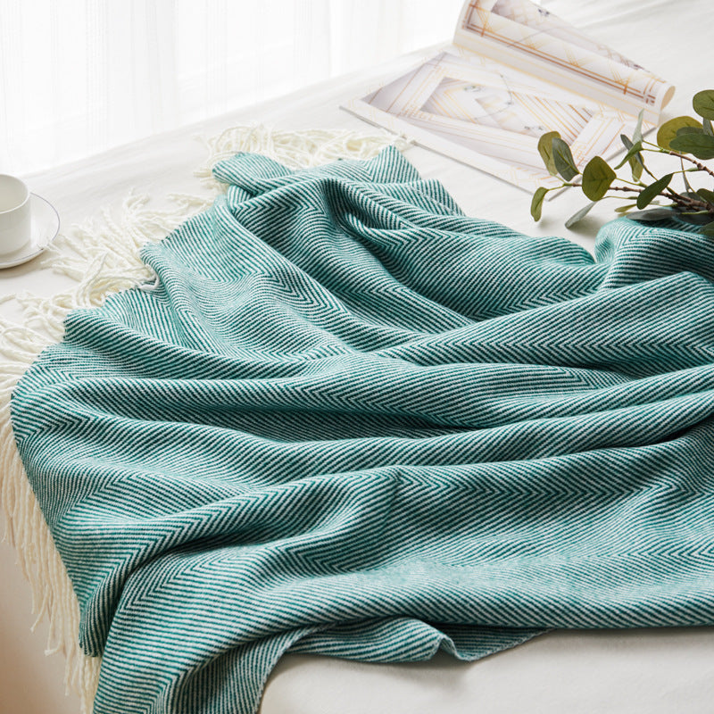 Woven jacquard throw

Wave pattern sofa blanket