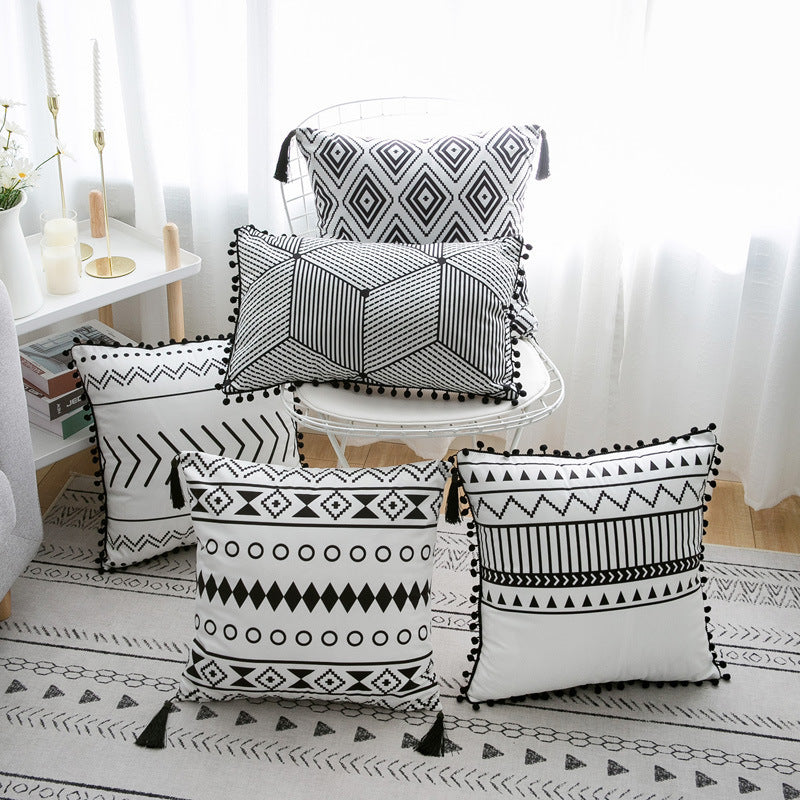 Bohemian-Inspired Decorative Throw Pillow – Ethnic Pattern Cushion for Sofa & Bed - AVENWU