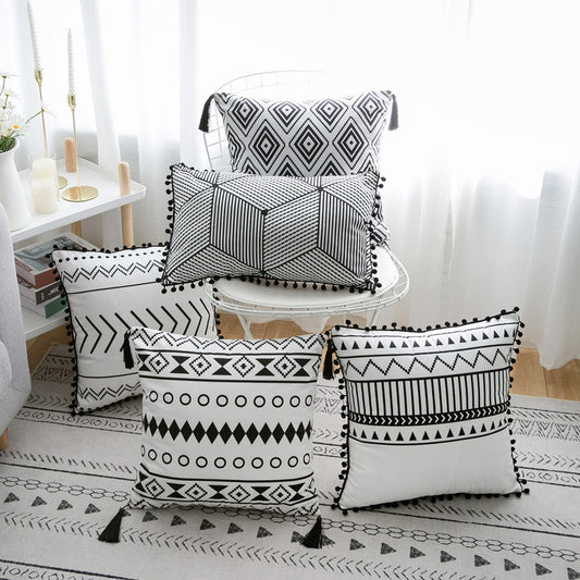 Bohemian-Inspired Decorative Throw Pillow – Ethnic Pattern Cushion for Sofa & Bed - AVENWU
