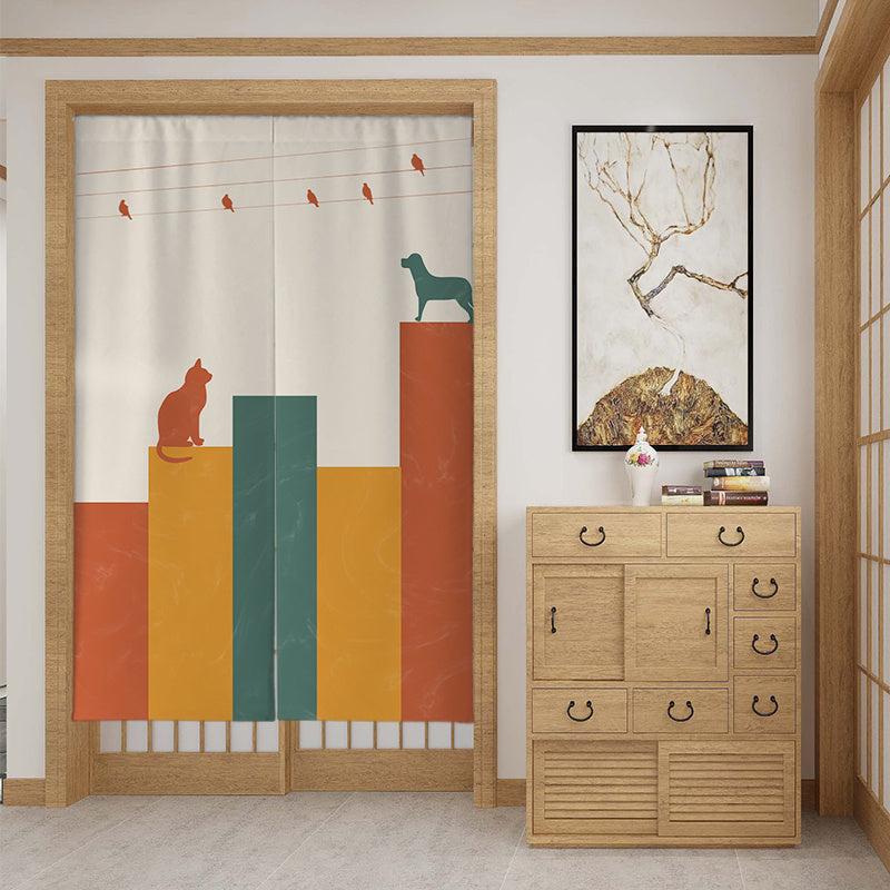 Custom Fabric Door Partition Curtain – Stylish Room Divider with Modern Utility - AVENWU