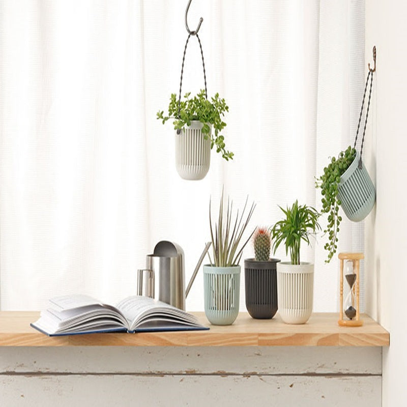 green plant pot

