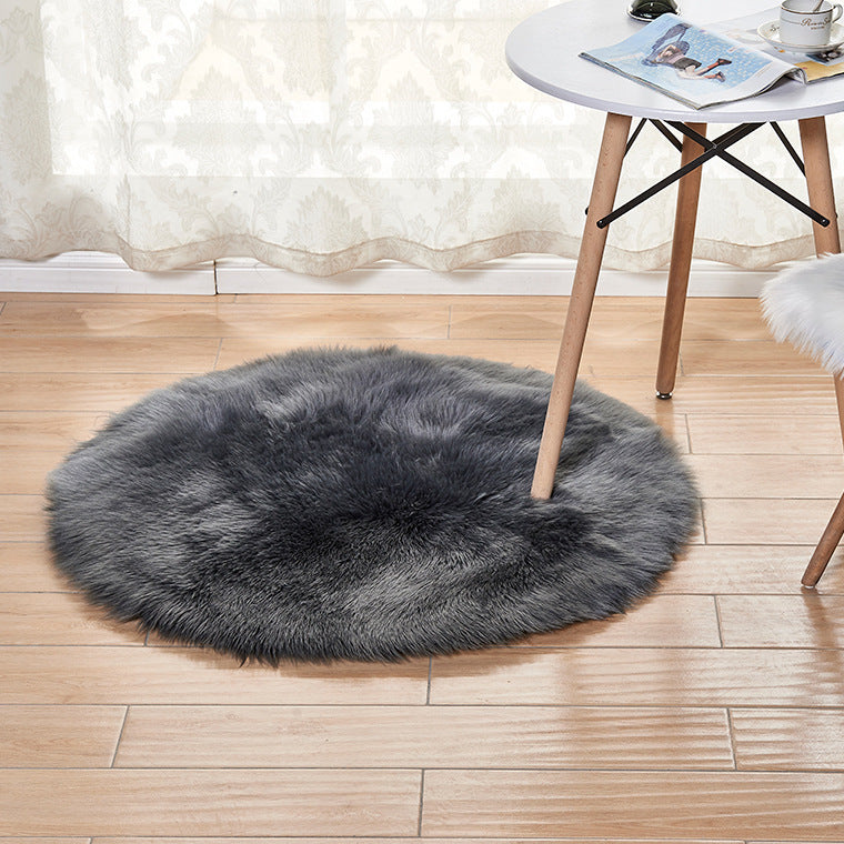 Plush carpet in a cozy home living room with modern furniture and warm lighting

