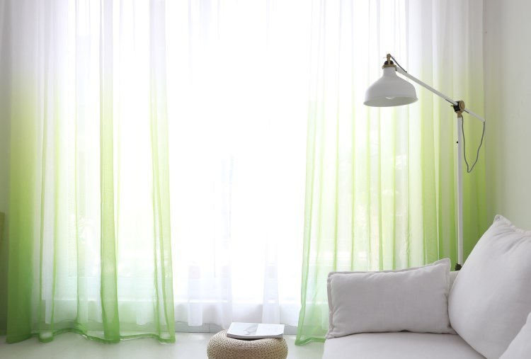"Stylish Gradient Printed Curtains – Elegant Light-Filtering Screens" - AVENWU