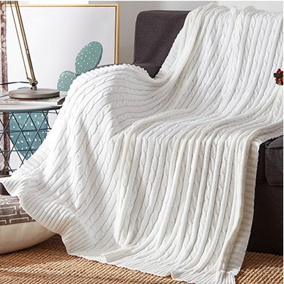 Solid color throw blanket

Breathable cotton throw
