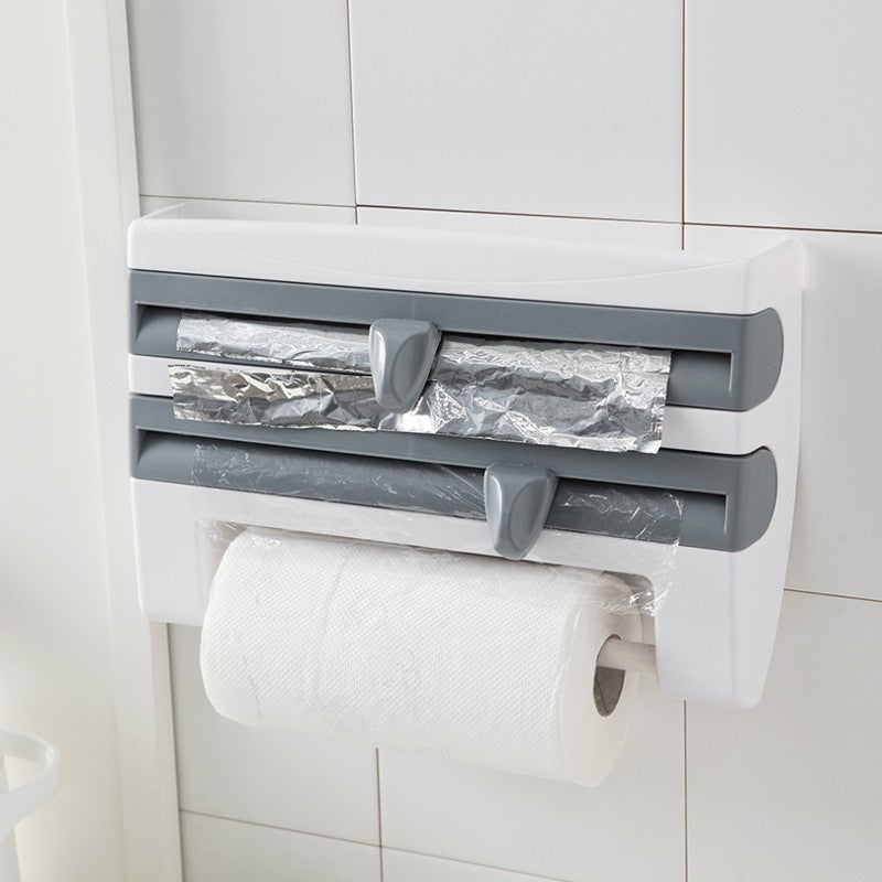 4-in-1 Wall-Mounted Kitchen Roll Holder & Dispenser - AVENWU