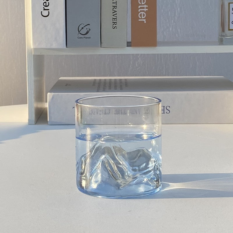 colored glass cup

