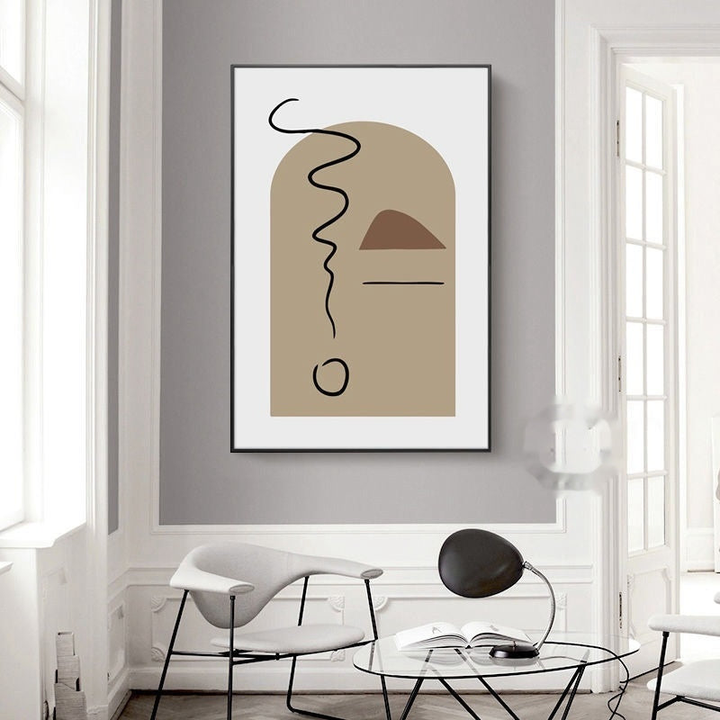 sofa background wall art

