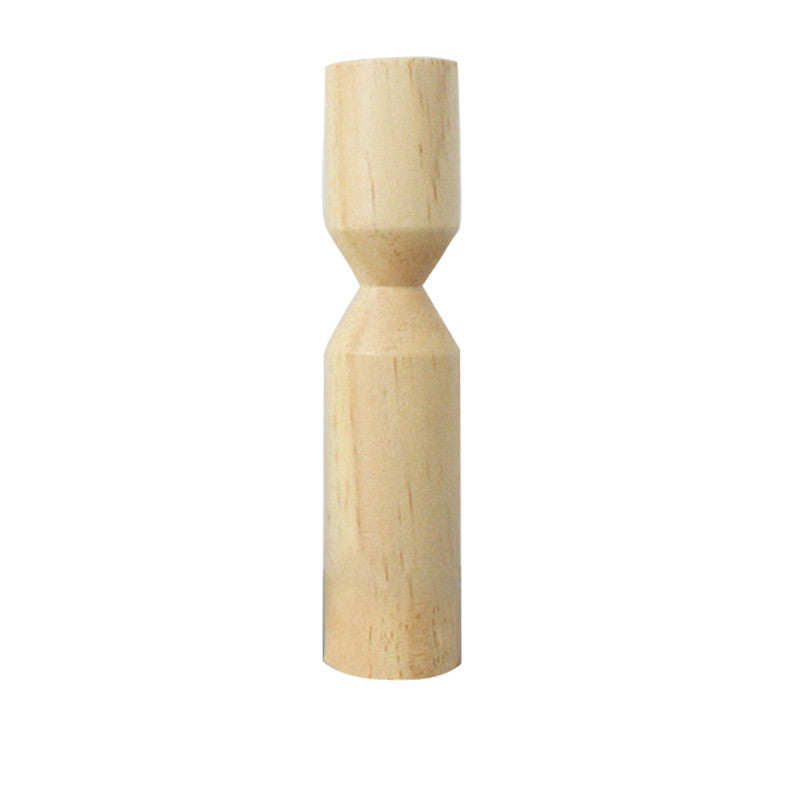wood candle holder