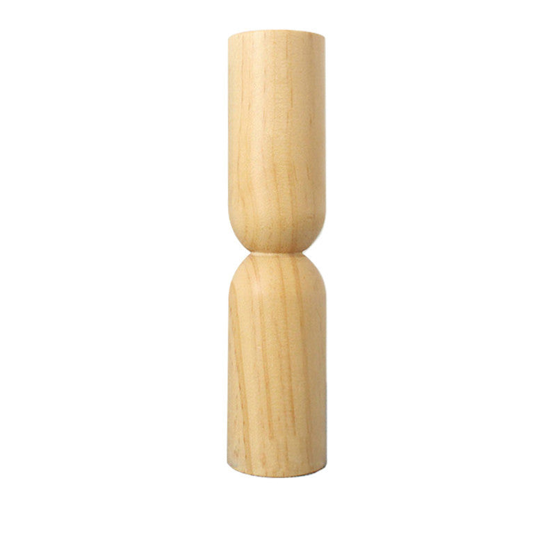 wood candle holder